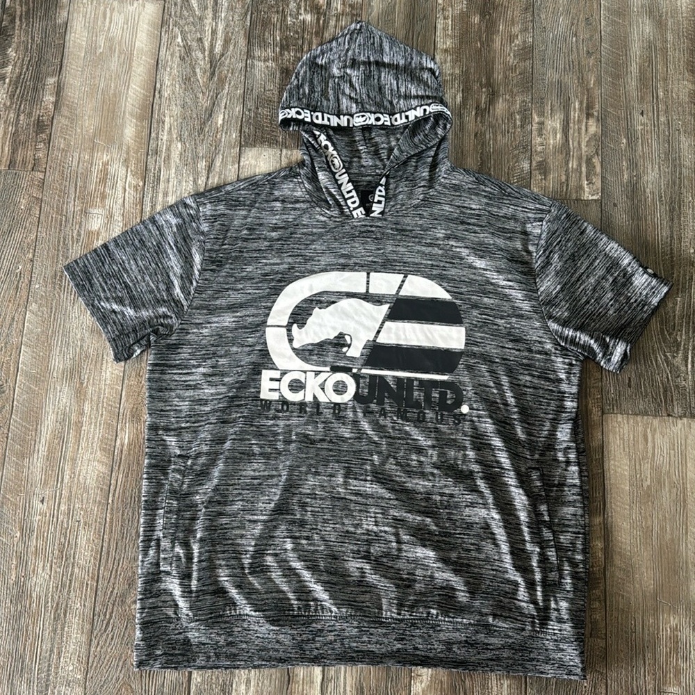 ECKO UNLTD Trademark Of Premium Wears T-shirt With Hood, Size 3XL